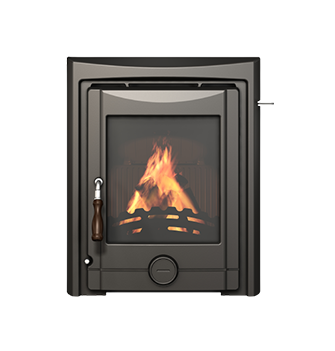 Inset wood burning cast iron fireplace I14