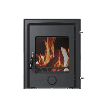 Inset wood burning cast iron fireplace I21