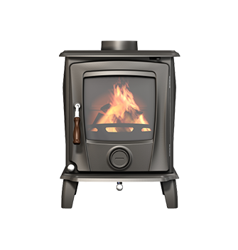 Freestanding wood burning cast iron stove T1201