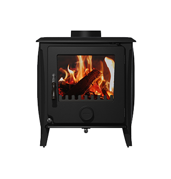 Freestanding wood burning cast iron stove T1204